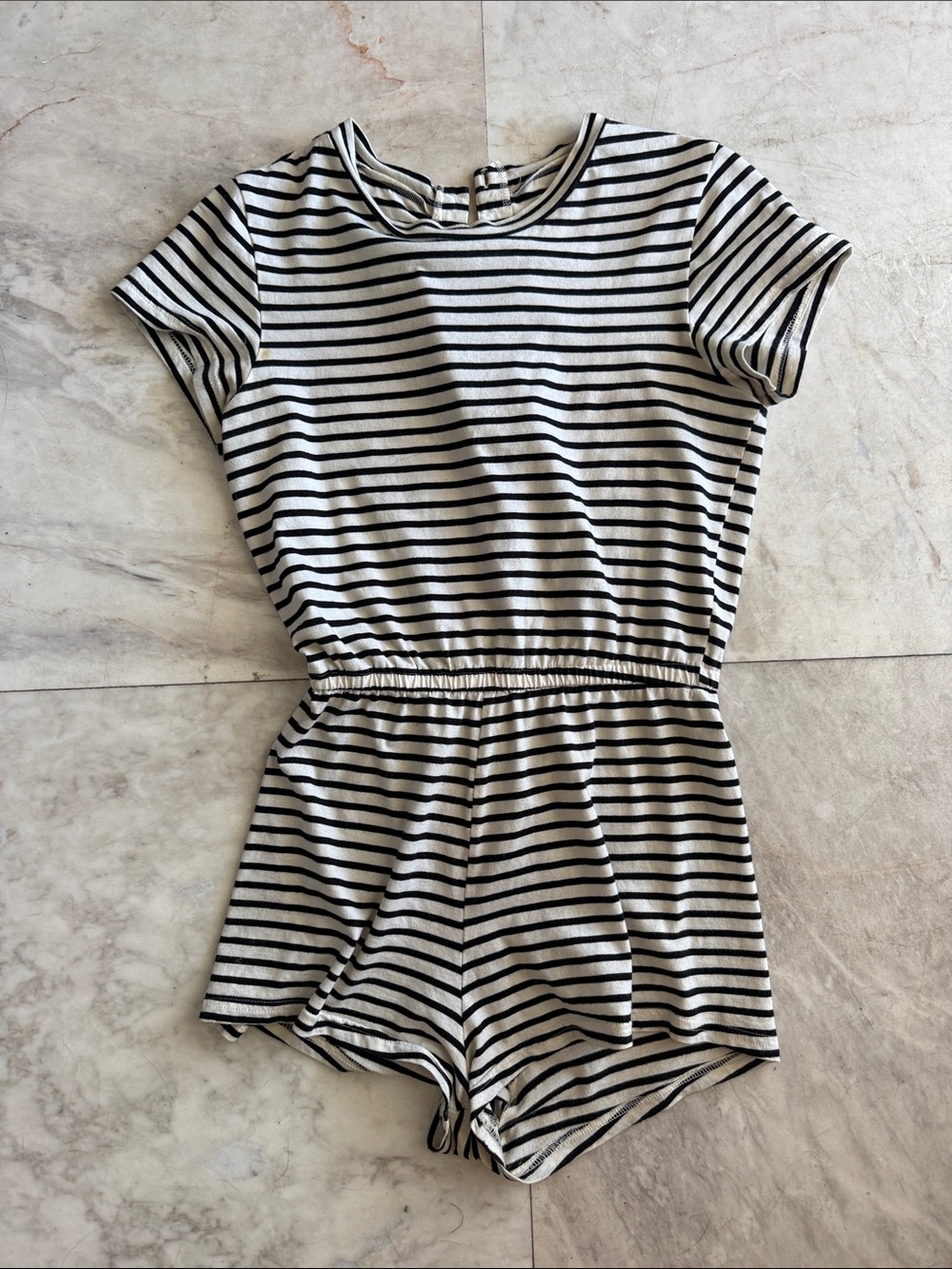 Vintage American Apparel Cotton Striped Romper